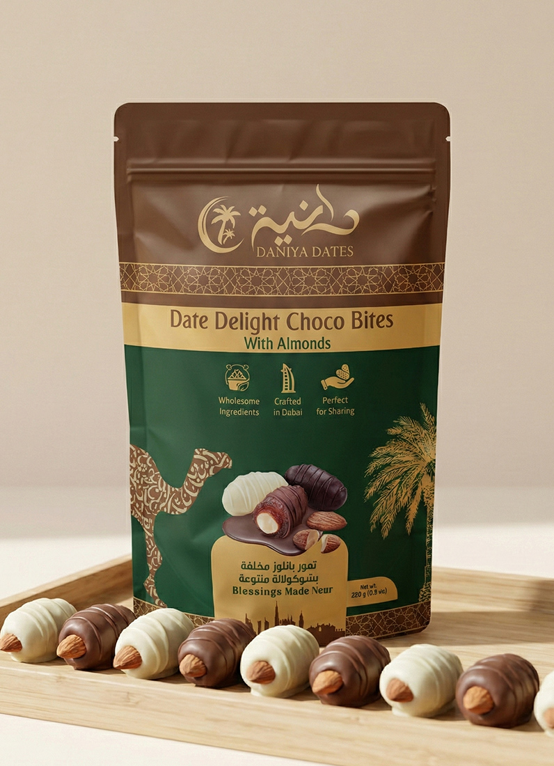 Date Delight Choco Bites With Almonds 100g
